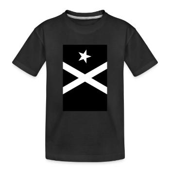 Bandera Independentista Catalana Estelada Negra - Kids' Premium Organic T-Shirt - black - Front