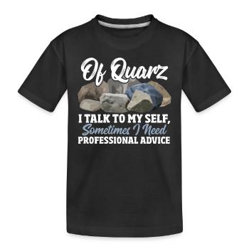 Geologie Geologie Geologe Erde Fossilien Forschung - Kinder Premium Bio T-Shirt - Schwarz - Vorne