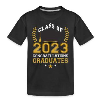 Cérémonie de remise des diplômes de la promotion 2023 - T-shirt bio Premium Enfant - noir - Devant