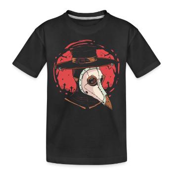 Gruseliger Nekromant Zauberei Halloween Feiertag - Kinder Premium Bio T-Shirt - Schwarz - Vorne