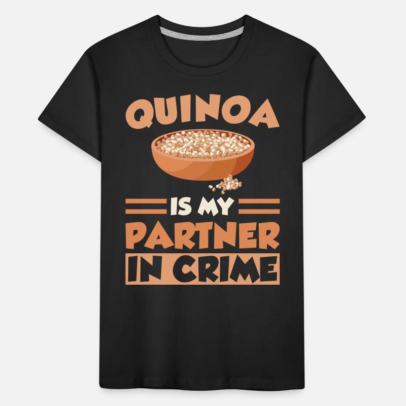 Quinoa Spruch Kinder Premium Bio T-Shirt