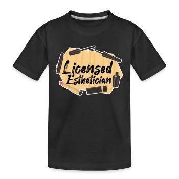 Kosmetikerin Kosmetik - Kinder Premium Bio T-Shirt - Schwarz - Vorne