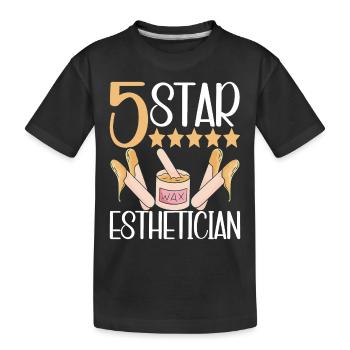 Kosmetikerin Kosmetik - Kinder Premium Bio T-Shirt - Schwarz - Vorne