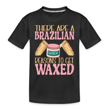 Kosmetikerin Kosmetik - Kinder Premium Bio T-Shirt - Schwarz - Vorne