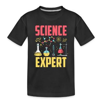 Expert scientifique Science Science - T-shirt bio Premium Enfant - noir - Devant