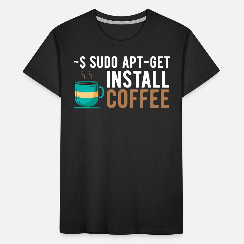 Logiciel Linux Open Source Informatique Informatique-Stu T-shirt bio Premium Enfant