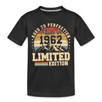 One of a kind since 1962 - Kids' Premium Organic T-Shirt - black - Front