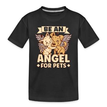 Animal RESCUE ANIMAL RIGHTS RESCUE Animal ADOPTION - Kinder Premium Bio T-Shirt - Schwarz - Vorne