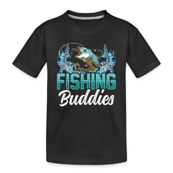 Amis pêcheurs Ami pêcheur Ami pêcheur - T-shirt bio Premium Enfant - noir - Devant