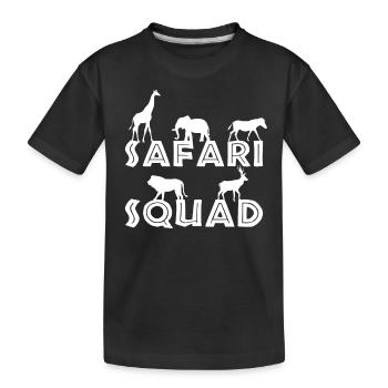Safari Groupe d’équipe Safari - T-shirt bio Premium Enfant - noir - Devant