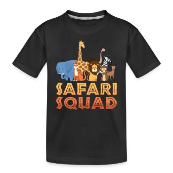 Safari Groupe d’équipe Safari - T-shirt bio Premium Enfant - noir - Devant