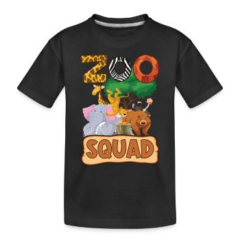 Zoo Group Design - Zoo Animals - Zoo Squad - T-shirt bio Premium Enfant - noir - Devant