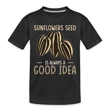 Tournesol - T-shirt bio Premium Enfant - noir - Devant