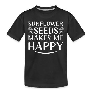 Tournesol - T-shirt bio Premium Enfant - noir - Devant