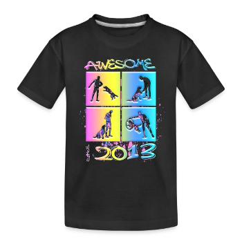 Génial depuis 2013. Agilité, Hundetraining - T-shirt bio Premium Enfant - noir - Devant