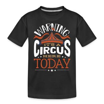 Fête d’enfants sur le thème du cirque - T-shirt bio Premium Enfant - noir - Devant