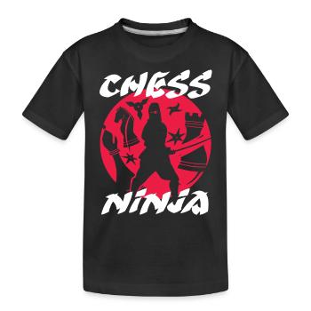 échecs, joueur d’échecs, citation d’échecs - T-shirt bio Premium Enfant - noir - Devant