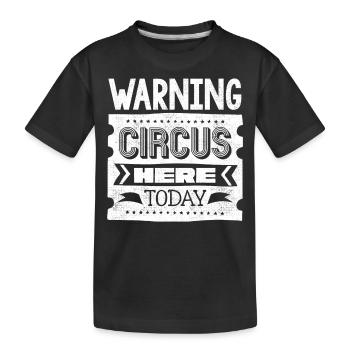 Fête d’enfants sur le thème du cirque - T-shirt bio Premium Enfant - noir - Devant