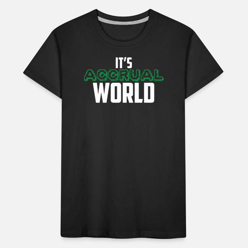 C’est le monde de la comptabilité d’exercice cool Comptable CPA T-shirt bio Premium Enfant