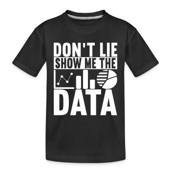 Data Scientist Data Analyst - Kinder Premium Bio T-Shirt - Schwarz - Vorne
