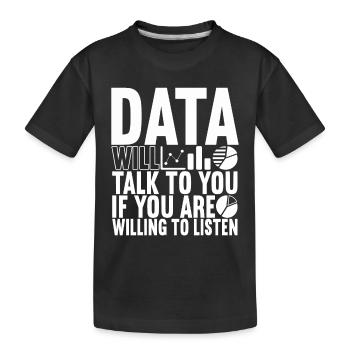 Data Scientist Data Analyst - Kinder Premium Bio T-Shirt - Schwarz - Vorne