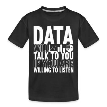 Data Scientist Data Analyst - Kinder Premium Bio T-Shirt - Schwarz - Vorne