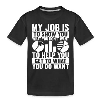 Data Scientist Data Analyst - Kinder Premium Bio T-Shirt - Schwarz - Vorne