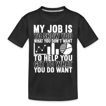 Data Scientist Data Analyst - Kinder Premium Bio T-Shirt - Schwarz - Vorne
