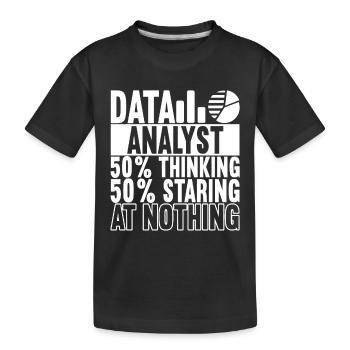 Data Scientist Data Analyst - Kinder Premium Bio T-Shirt - Schwarz - Vorne