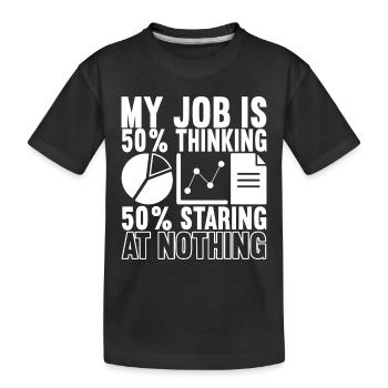 Analyste de données Data Scientist - T-shirt bio Premium Enfant - noir - Devant
