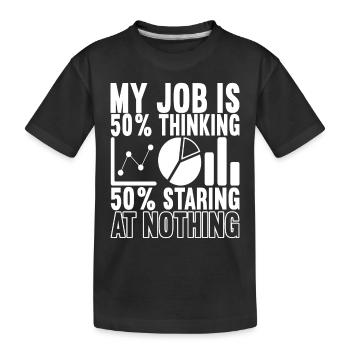 Data Scientist Data Analyst - Kinder Premium Bio T-Shirt - Schwarz - Vorne