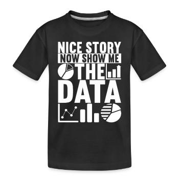 Data Scientist Data Analyst - Kinder Premium Bio T-Shirt - Schwarz - Vorne