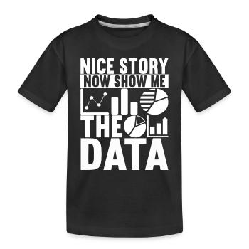 Data Scientist Data Analyst - Kinder Premium Bio T-Shirt - Schwarz - Vorne