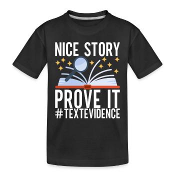Professeur d’anglais Englisch Lehrer - T-shirt bio Premium Enfant - noir - Devant