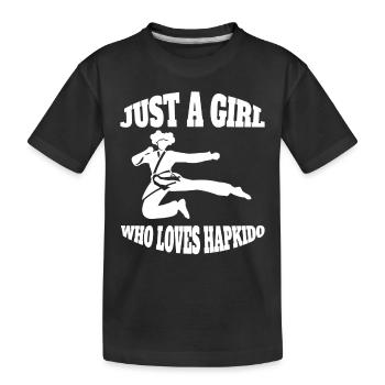 Hapkido Karate Martial Arts Judo Aikido Martial Arts - Kids' Premium Organic T-Shirt - black - Front