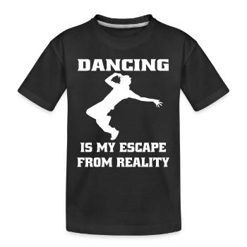 Breakdance Tanzsport Tänzer Geschenk Tanzen - Kinder Premium Bio T-Shirt - Schwarz - Vorne