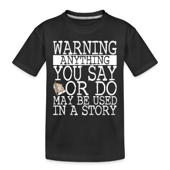 Auteur Schreiber - T-shirt bio Premium Enfant - noir - Devant