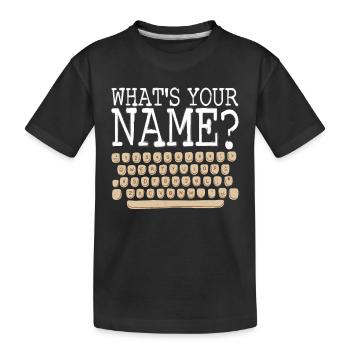 Auteur Schreiber - T-shirt bio Premium Enfant - noir - Devant