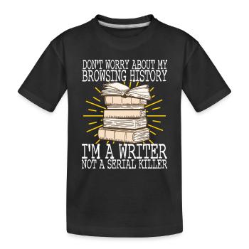 Auteur Schreiber - T-shirt bio Premium Enfant - noir - Devant