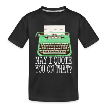 Auteur Schreiber - T-shirt bio Premium Enfant - noir - Devant
