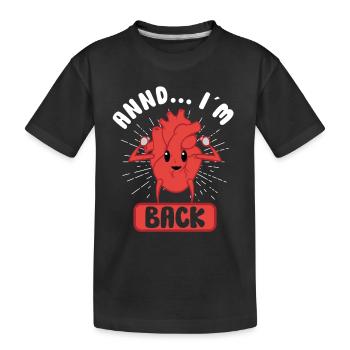 Heart Attack Open Heart Surgery Heart Surgery Gift - Kids' Premium Organic T-Shirt - black - Front