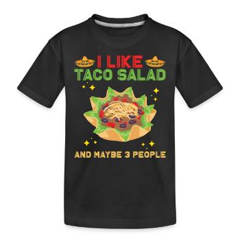Salade de tacos - T-shirt bio Premium Enfant - noir - Devant