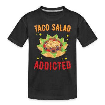 Salade de tacos - T-shirt bio Premium Enfant - noir - Devant