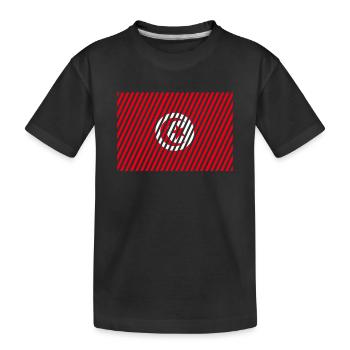 Tunisia Flag - Kids' Premium Organic T-Shirt - black - Front