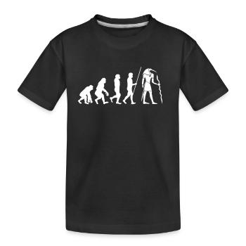Hiéroglyphes égyptologue, Égypte ancienne - T-shirt bio Premium Enfant - noir - Devant