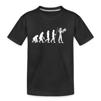 Hiéroglyphes égyptologue, Égypte ancienne - T-shirt bio Premium Enfant - noir - Devant