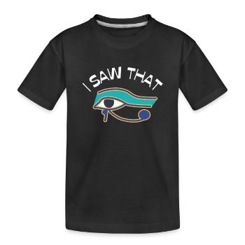 Hiéroglyphes égyptologue, Égypte ancienne - T-shirt bio Premium Enfant - noir - Devant