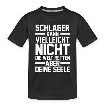 Musik Musiker Schlager - Kinder Premium Bio T-Shirt - Schwarz - Vorne