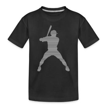 Baseball - Kinder Premium Bio T-Shirt - Schwarz - Vorne