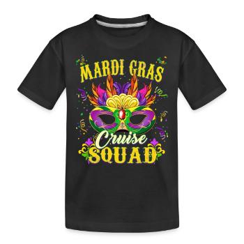 Croisière Mardi Gras Sqaud - T-shirt bio Premium Enfant - noir - Devant